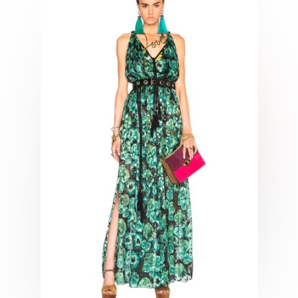 Lanvin reversible Floral Maxi Dress